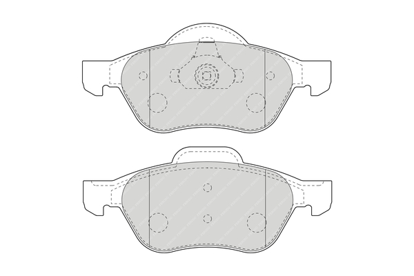 Brake Pad Set, disc brake - FDB1440 FERODO