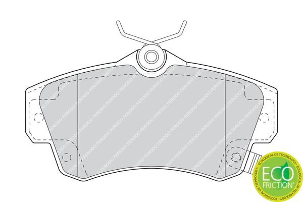 Brake Pad Set, disc brake - FDB1442 FERODO