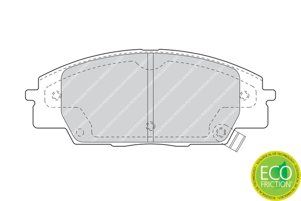 Brake Pad Set, disc brake - FDB1444 FERODO