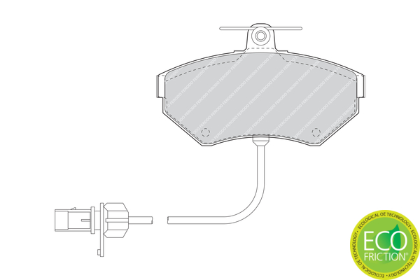 Brake Pad Set, disc brake - FDB1451 FERODO