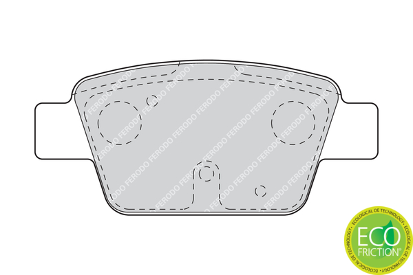 Brake Pad Set, disc brake - FDB1469 FERODO