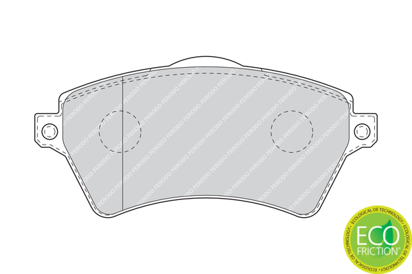 Brake Pad Set, disc brake - FDB1473 FERODO