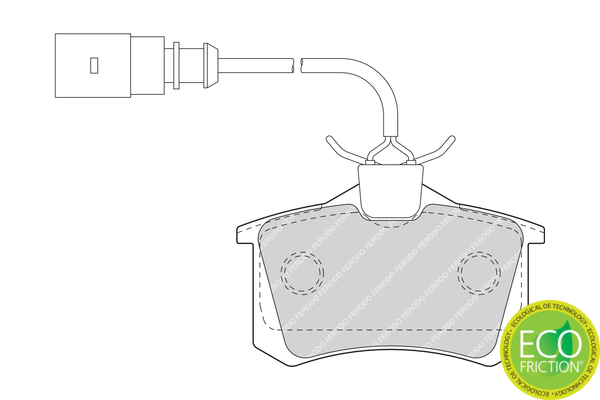 Brake Pad Set, disc brake - FDB1481 FERODO