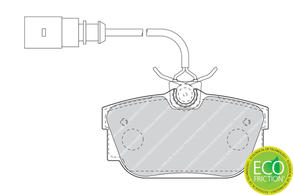 Brake Pad Set, disc brake - FDB1482 FERODO