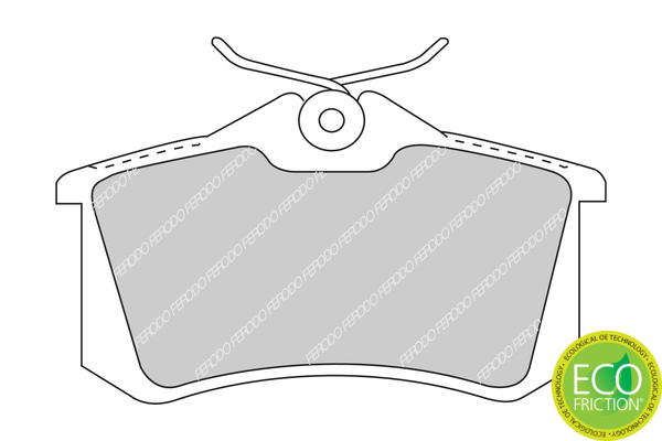 Brake Pad Set, disc brake - FDB1491 FERODO