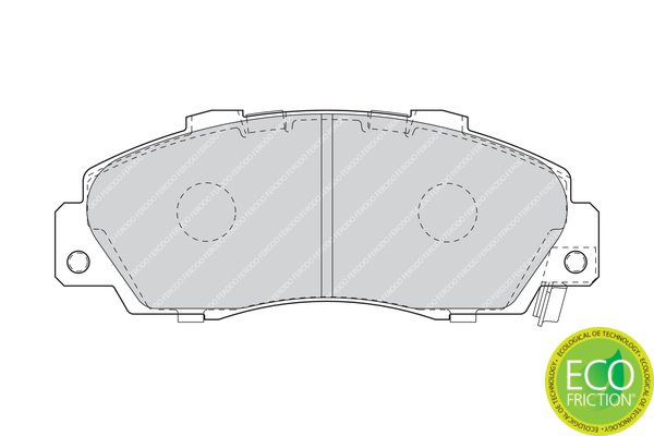 Brake Pad Set, disc brake - FDB1505 FERODO