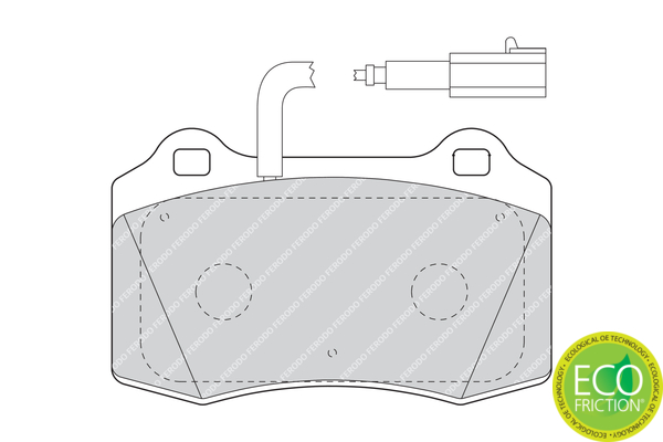 Brake Pad Set, disc brake - FDB1508 FERODO