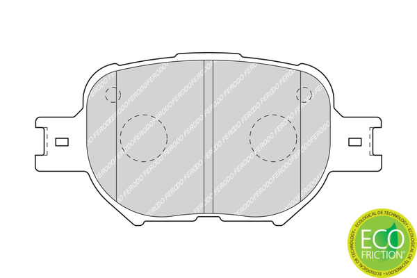 Brake Pad Set, disc brake - FDB1528 FERODO