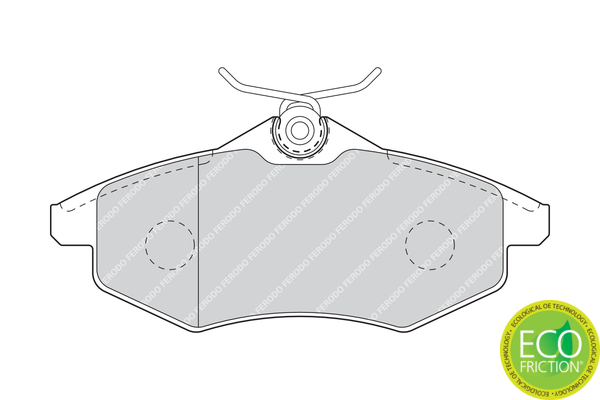 Brake Pad Set, disc brake - FDB1542 FERODO