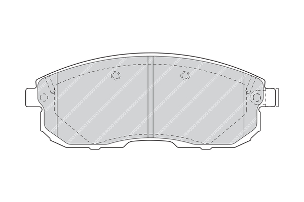 Brake Pad Set, disc brake - FDB1559 FERODO