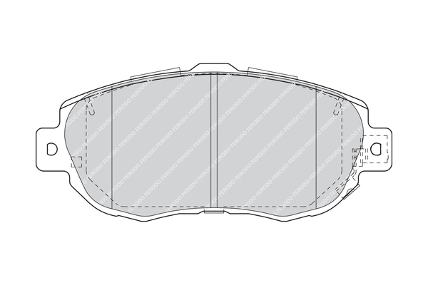 Brake Pad Set, disc brake - FDB1564 FERODO