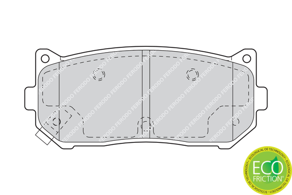 Brake Pad Set, disc brake - FDB1569 FERODO