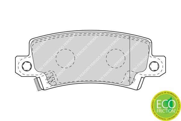 Brake Pad Set, disc brake - FDB1574 FERODO