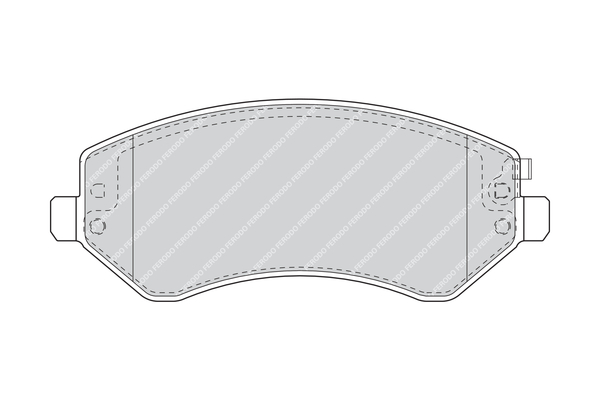 Brake Pad Set, disc brake - FDB1576 FERODO