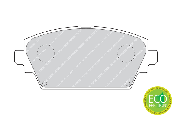 Brake Pad Set, disc brake - FDB1580 FERODO
