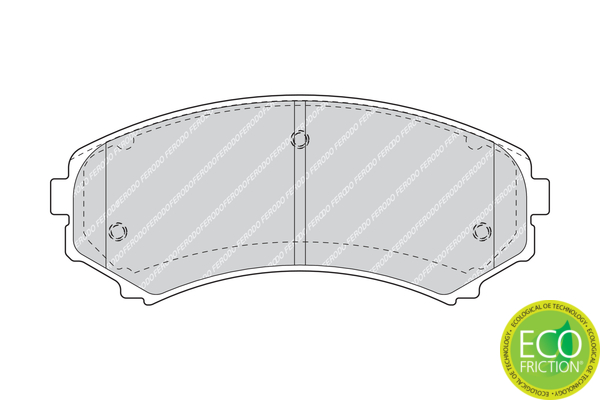 Brake Pad Set, disc brake - FDB1603 FERODO