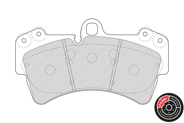 Brake Pad Set, disc brake - FDB1626 FERODO