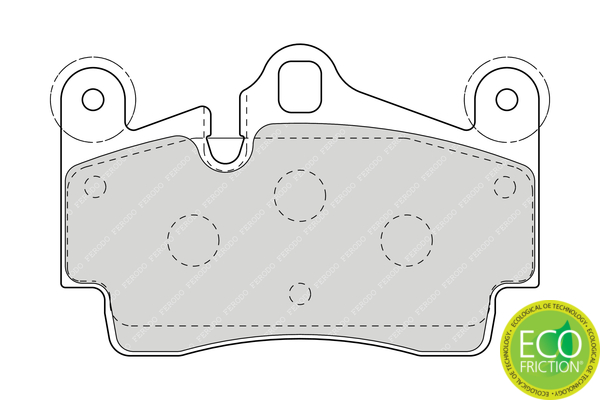 Brake Pad Set, disc brake - FDB1627 FERODO
