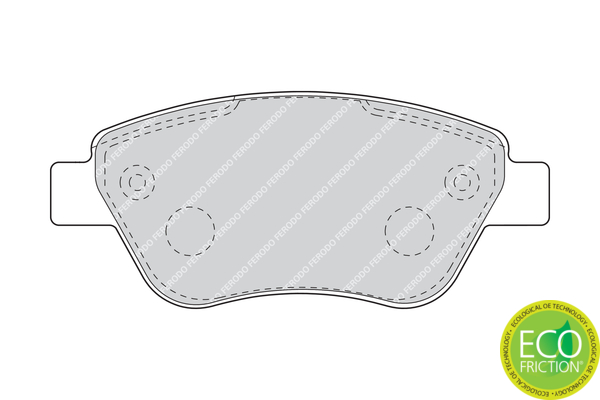 Brake Pad Set, disc brake - FDB1666 FERODO