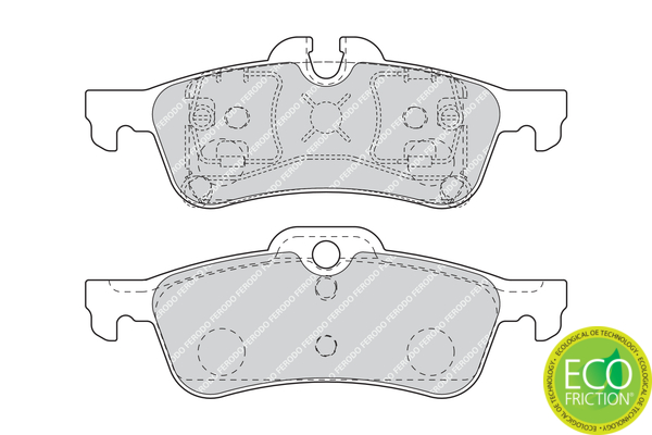 Brake Pad Set, disc brake - FDB1676 FERODO