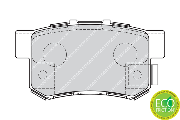 Brake Pad Set, disc brake - FDB1679 FERODO