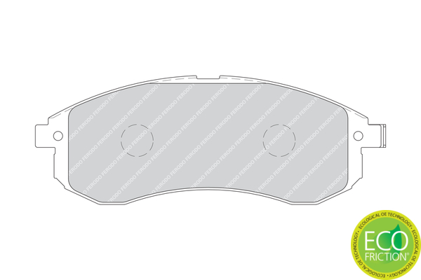 Brake Pad Set, disc brake - FDB1702 FERODO