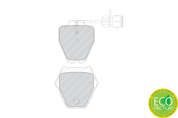 Brake Pad Set, disc brake - FDB1710 FERODO