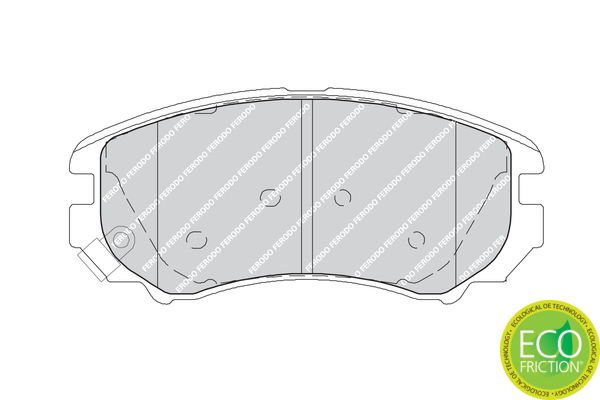 Brake Pad Set, disc brake - FDB1733 FERODO