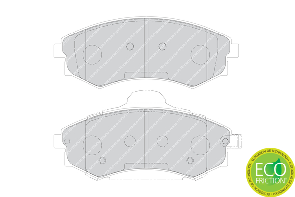 Brake Pad Set, disc brake - FDB1737 FERODO