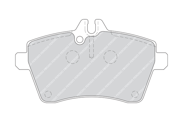 Brake Pad Set, disc brake - FDB1749 FERODO