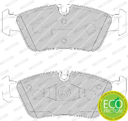 Brake Pad Set, disc brake - FDB1751 FERODO