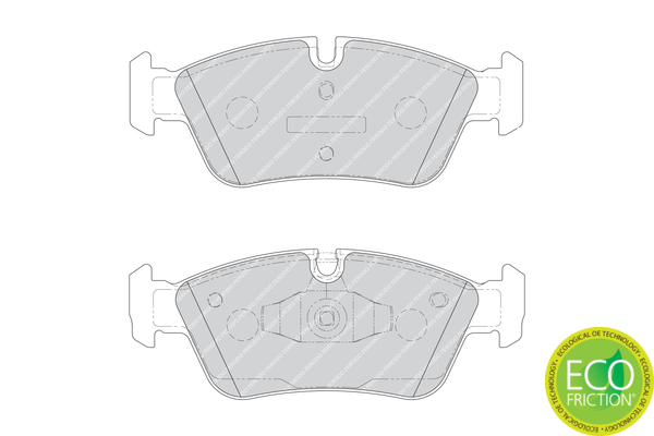 Brake Pad Set, disc brake - FDB1751 FERODO