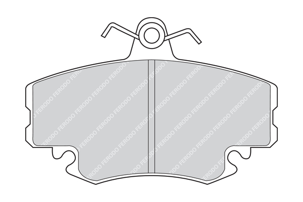 Brake Pad Set, disc brake - FDB1781 FERODO