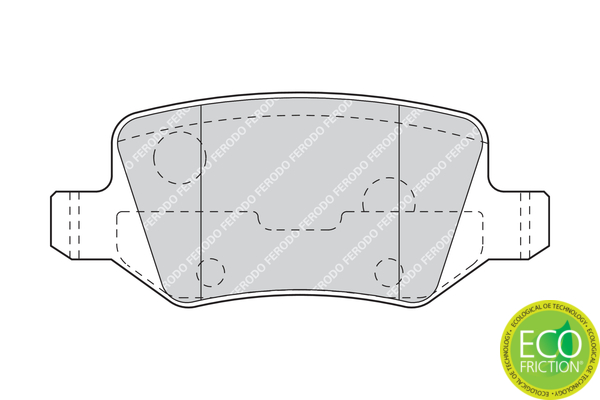 Brake Pad Set, disc brake - FDB1782 FERODO