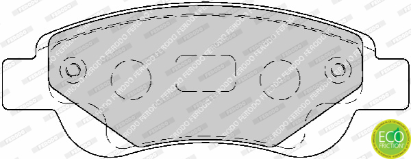 Brake Pad Set, disc brake - FDB1790 FERODO
