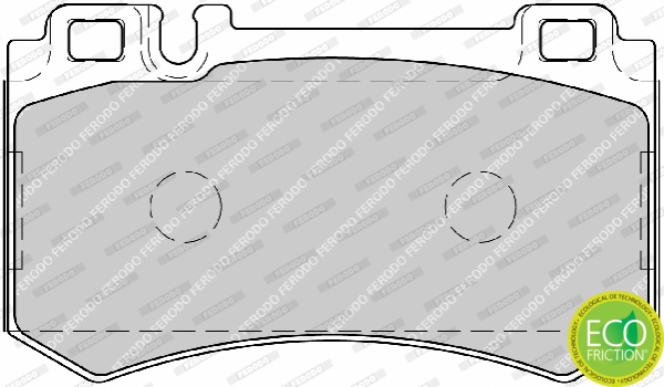 Brake Pad Set, disc brake - FDB1809 FERODO