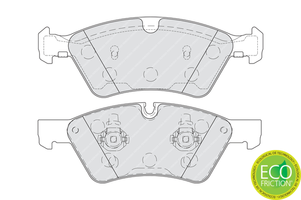 Brake Pad Set, disc brake - FDB1830 FERODO