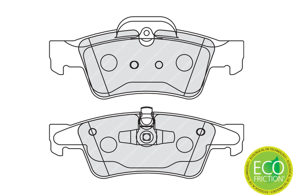 Brake Pad Set, disc brake - FDB1831 FERODO