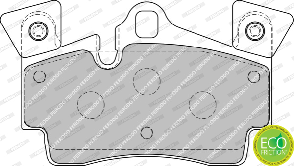 Brake Pad Set, disc brake - FDB1835 FERODO