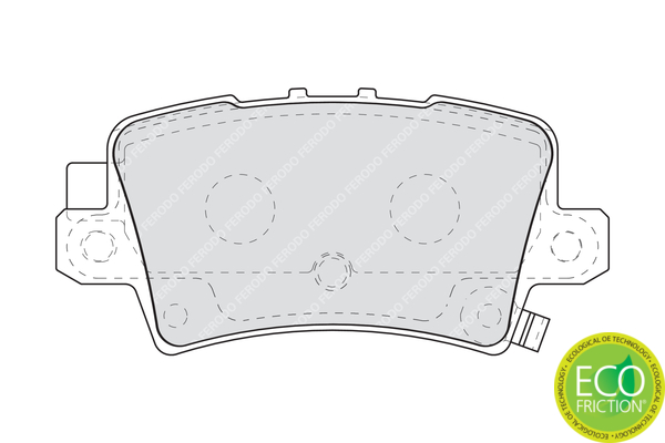 Brake Pad Set, disc brake - FDB1862 FERODO