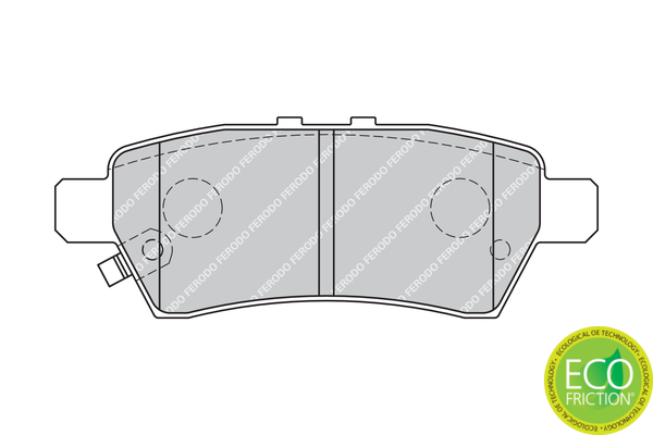 Brake Pad Set, disc brake - FDB1882 FERODO