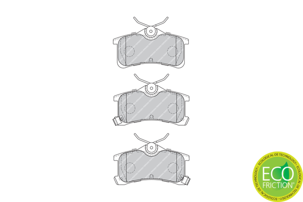 Brake Pad Set, disc brake - FDB1895 FERODO