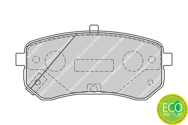 Brake Pad Set, disc brake - FDB1902 FERODO