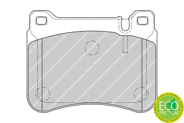 Brake Pad Set, disc brake - FDB1907 FERODO