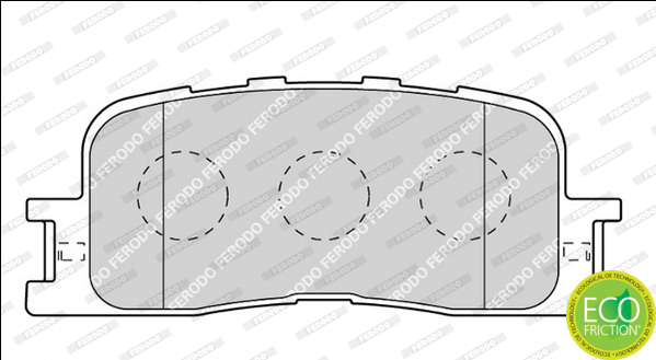 Brake Pad Set, disc brake - FDB1909 FERODO