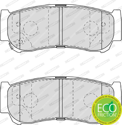 Brake Pad Set, disc brake - FDB1910 FERODO