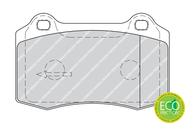 Brake Pad Set, disc brake - FDB1949 FERODO