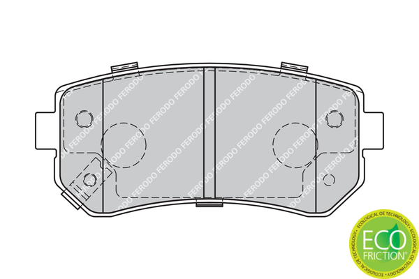 Brake Pad Set, disc brake - FDB1956 FERODO