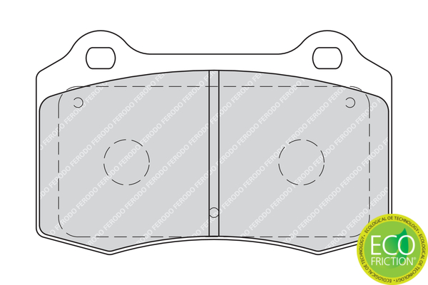 Brake Pad Set, disc brake - FDB1957 FERODO