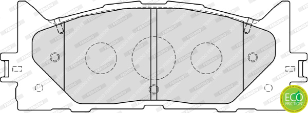 Brake Pad Set, disc brake - FDB1991 FERODO